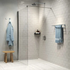 Tiger Noon Hoek Douchemand 22 X 8 X 22 Cm Chroom -Badkamer Verkoop Winkel 123 1011