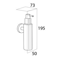 Tiger Zeepdispenser Boston Hangend Chroom -Badkamer Verkoop Winkel 123 1063