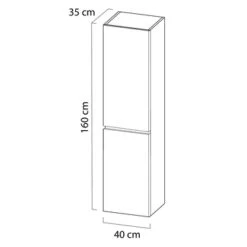 Tiger Kolomkast Karlo Zwart Mat -Badkamer Verkoop Winkel 123 109