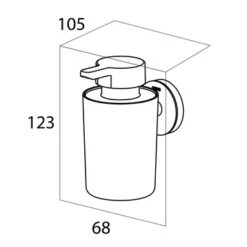 Tiger Zeepdispenser Urban Hangend Wit -Badkamer Verkoop Winkel 123 1096