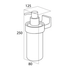 Tiger Zeepdispenser Ontario Hangend Chroom -Badkamer Verkoop Winkel 123 1112