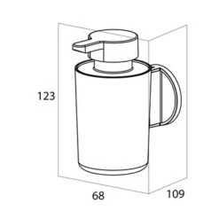 Tiger Zeepdispenser Hangend Tune Zwart -Badkamer Verkoop Winkel 123 1128