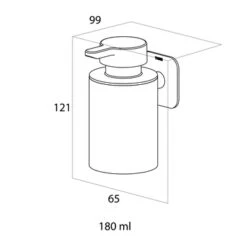 Tiger Zeepdispenser Colar Hangend RVS -Badkamer Verkoop Winkel 123 1157