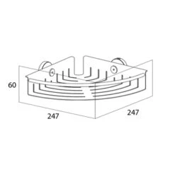 Tiger Hoekkorf Boston Groot Chroom 11 Tiger Hoekkorf Boston Groot Chroom -Badkamer Verkoop Winkel 123 1187