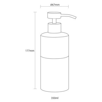 Sealskin Zeepdispenser Doppio Grijs 9 Sealskin Zeepdispenser Doppio Grijs - Afbeelding 7