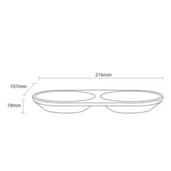 Sealskin Zeepbakje Conical Porselein Blauw -Badkamer Verkoop Winkel 123 1238