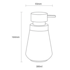 Sealskin Zeepdispenser Conical Porcelein Wit -Badkamer Verkoop Winkel 123 1267