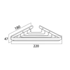 Tiger Zeepbakje Exquisit Voor Hoek Hangend RVS -Badkamer Verkoop Winkel 123 1280