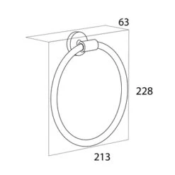 Tiger Handdoekring Boston RVS Glans 9 Tiger Handdoekring Boston RVS Glans -Badkamer Verkoop Winkel 123 1302