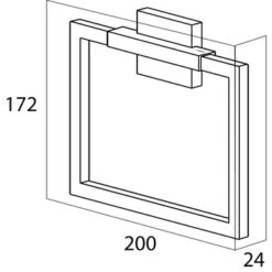 Tiger Zenna Handdoekring Chroom/wenge 11 Tiger Zenna Handdoekring Chroom/wenge -Badkamer Verkoop Winkel 123 1334