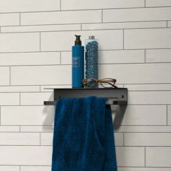 Tiger Douchemand Met Handdoekhouder Caddy Zw -Badkamer Verkoop Winkel 123 1343