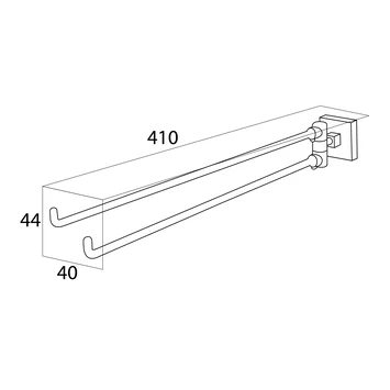 Tiger Handdoekrek Melbourne Met Draaibare Armen Chroom 6 Tiger Handdoekrek Melbourne Met Draaibare Armen Chroom - Afbeelding 4