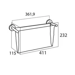 Tiger Magazine Houder Boston RVS Glans 9 Tiger Magazine Houder Boston RVS Glans -Badkamer Verkoop Winkel 123 1373
