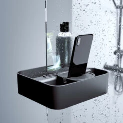 Tiger Douchemand Voor Douchewand 2-store Zwart -Badkamer Verkoop Winkel 123 1383