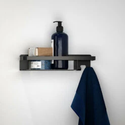 Tiger Douchemand Met Haak Caddy Zwart 16 Tiger Douchemand Met Haak Caddy Zwart -Badkamer Verkoop Winkel 123 1427