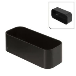 Tiger Wandrek/douchemand 2-store 25cm Zwart -Badkamer Verkoop Winkel 123 1447