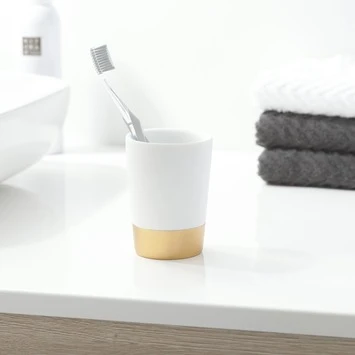 Sealskin Tandenborstelhouder Glossy Goud 4 Sealskin Tandenborstelhouder Glossy Goud - Afbeelding 2