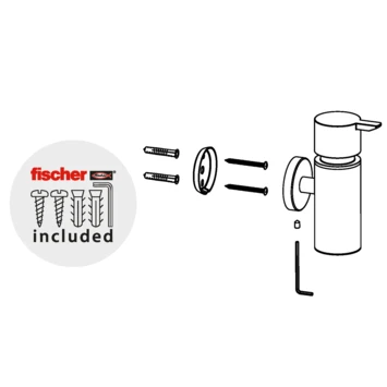 Marho Zeepdispenser Luxor Geborsteld Messing 7 Marho Zeepdispenser Luxor Geborsteld Messing - Afbeelding 5