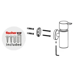 Marho Zeepdispenser Luxor Zwart -Badkamer Verkoop Winkel 123 1659