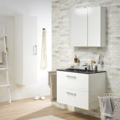 Tiger Spiegelkast S-Line 80cm Sneeuwwit -Badkamer Verkoop Winkel 123 170