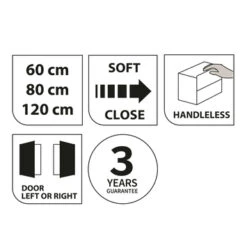 Tiger Spiegelkast S-Line 80cm Sneeuwwit -Badkamer Verkoop Winkel 123 173