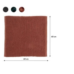 Sealskin Badmat Delhi 60x60cm Donkerroze 14 Sealskin Badmat Delhi 60x60cm Donkerroze -Badkamer Verkoop Winkel 123 1769