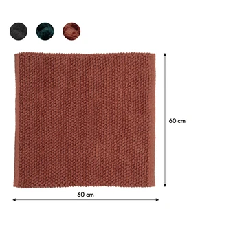 Sealskin Badmat Delhi 60x60cm Donkerroze 8 Sealskin Badmat Delhi 60x60cm Donkerroze - Afbeelding 6