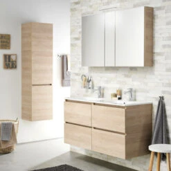 TIGER S-line Spiegelkast 120 Naturel Eik -Badkamer Verkoop Winkel 123 179