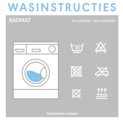 Sealskin Badmat Bandra 60x60cm Zwart -Badkamer Verkoop Winkel 123 1801