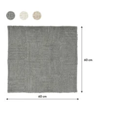 Sealskin Badmat Reverse 60x60cm Grijs -Badkamer Verkoop Winkel 123 1829