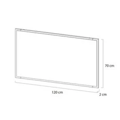 Tiger S-Line Frame Spiegel 120x70 Cm Mat Wit -Badkamer Verkoop Winkel 123 1961