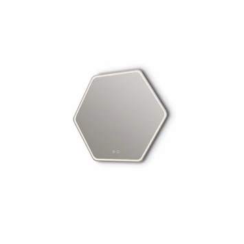 Allibert Led-spiegel Jazzy Zeshoek Met Touch Bediening 79x70cm 3 Allibert Led-spiegel Jazzy Zeshoek Met Touch Bediening 79x70cm