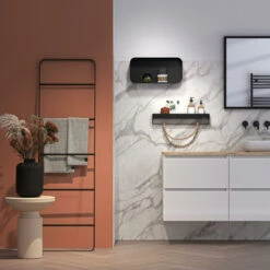 Tiger S-line Frame Spiegel 60x70 Cm Mat Zwart -Badkamer Verkoop Winkel 123 1993