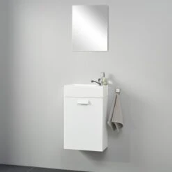 Differnz Fonteinset Fabulous Hoogglans Wit 40x22x63 Cm