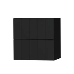 Tiger Maryport Badkamermeubelset 60 Cm Mat Zwart Met Matzwarte Polybeton Wastafel En Matzwarte Grepen -Badkamer Verkoop Winkel 123 207