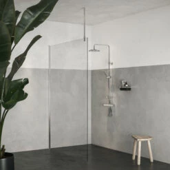 Sealskin Plafondsteun 80 Cm Zilver Hoogglans