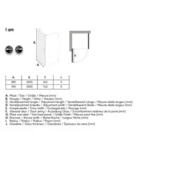 Sealskin Douchewand Voor Swingdeur I AM 200x90 Cm Chroom -Badkamer Verkoop Winkel 123 2147