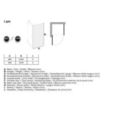 Sealskin Douchewand Voor Swingdeur I AM 200x100 Cm RVS -Badkamer Verkoop Winkel 123 2195