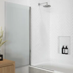 Sealskin Badwand Hooked 75x140cm Hoogglans Aluminium -Badkamer Verkoop Winkel 123 2214