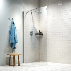 Sealskin Inloopdouche Hooked 120x200cm Hoogglans Aluminium