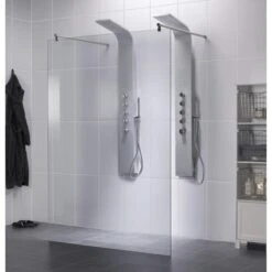 Saniscape Couture Inloopwand Chroom 200x120x80 Cm