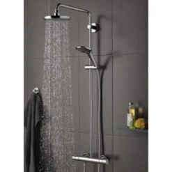 Grohe Regendouche Vitalio Joy Ø18 Cm Met Thermostatische Douchekraan 15 Grohe Regendouche Vitalio Joy Ø18 Cm Met Thermostatische Douchekraan -Badkamer Verkoop Winkel 123 2383