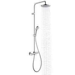 Hansgrohe Douchesysteem Vernis Blend 200 Met Thermostaatkraan Mat Zwart -Badkamer Verkoop Winkel 123 2485