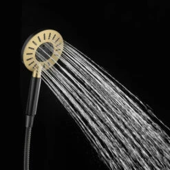 Tiger Regendoucheset Akcent Zwart Messing -Badkamer Verkoop Winkel 123 2564