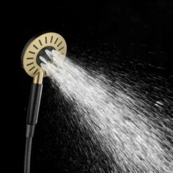 Tiger Doucheset Akcent 3 Straalstanden Zwart/messing -Badkamer Verkoop Winkel 123 2584