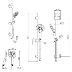Tiger Douchesysteem Akcent Zwart -Badkamer Verkoop Winkel 123 2600