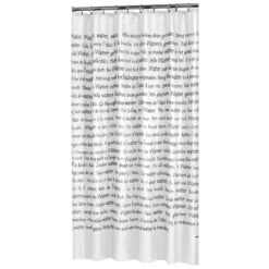 Sealskin Douchegordijn Sayings Wit PVC 200x180 Cm 8 Sealskin Douchegordijn Sayings Wit PVC 200x180 Cm -Badkamer Verkoop Winkel 123 2702