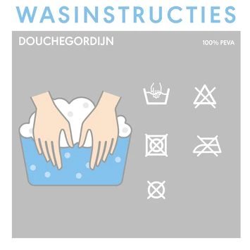 Sealskin Douchegordijn Sayings Wit PVC 200x180 Cm 6 Sealskin Douchegordijn Sayings Wit PVC 200x180 Cm - Afbeelding 4