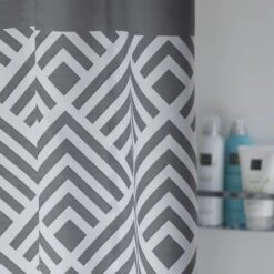 Sealskin Douchegordijn Angoli Grijs 180x200 Cm -Badkamer Verkoop Winkel 123 2731