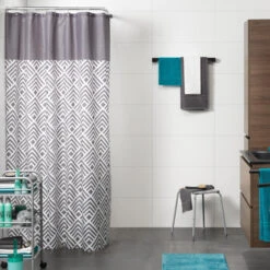 Sealskin Douchegordijn Angoli Grijs 180x200 Cm -Badkamer Verkoop Winkel 123 2732